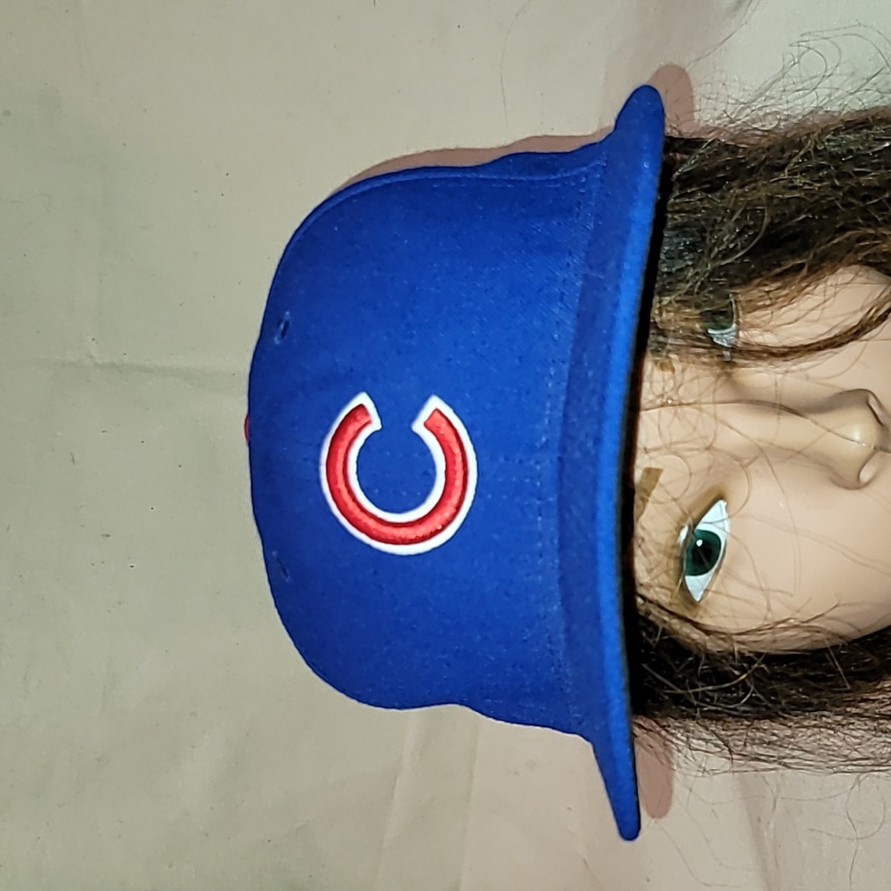 Vintage. Made in USA. New Era. Chicago Cubs. Fitted-Cap. Embroidered. Size 7